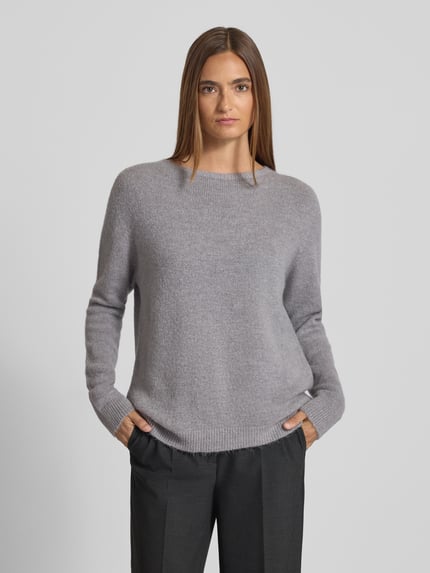 Rich & Royal Strickpullover mit gerippten Abschlüssen Mittelgrau 4