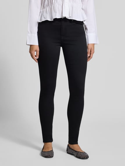 Tommy Jeans jeansy o kroju skinny fit z mieszanki bawełny model 'NORA' Antracytowy 4