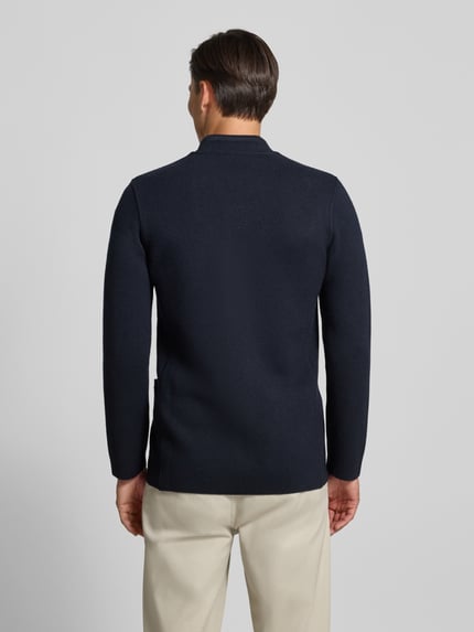 Emporio Armani Leinensakko mit Knopfleiste Marine 5