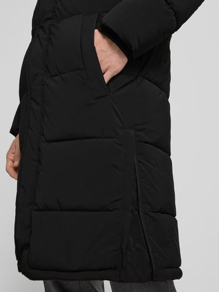 Christian Berg Men Steppjacke mit Kapuze und seitlichen Reißverschlüssen Black 3