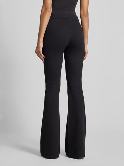 Liu Jo White Bootcut pantalon met riem Zwart - 5