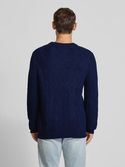 Christian Berg Men Strickpullover mit Kaschmir-Anteil Marine 5