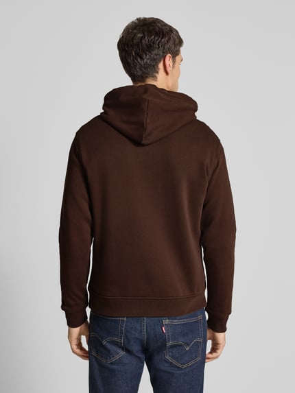 Scotch & Soda Hoodie met capuchon Donkerbruin - 5