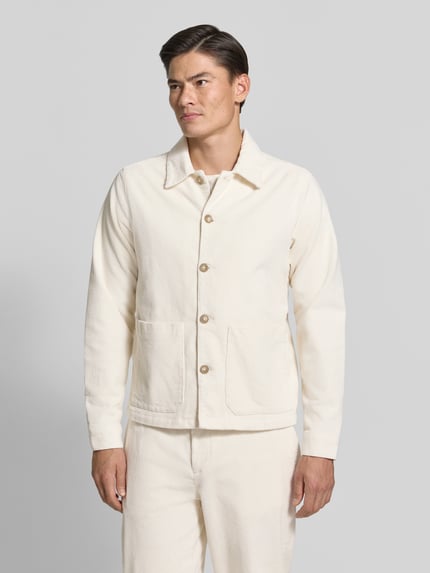 Casual Friday Hemdjacke mit Eingrifftaschen Modell 'HOLMDRUP' Offwhite 4