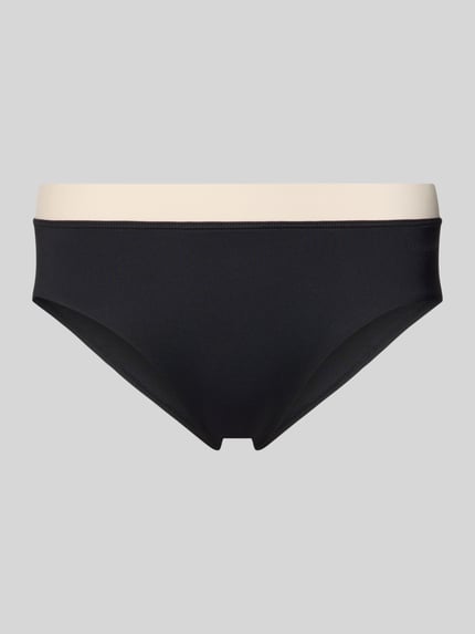 Marc O'Polo Bikini Slip mit Label-Schriftzug Modell 'CONTRAST BINDING PANTY' Black 1