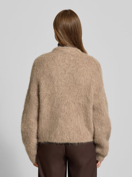 someday. Gebreid jack met knoopsluiting, model 'Tamanah' Beige gemêleerd - 5