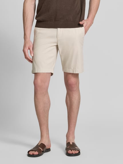 Marc O'Polo Slim Fit Shorts aus Baumwoll-Mix Modell 'SALO' Beige 4