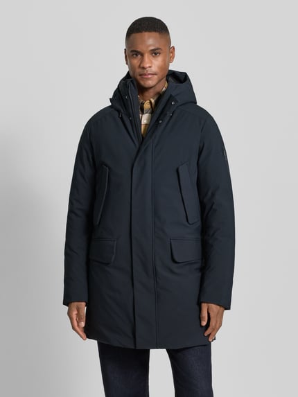 Save The Duck Parka o kroju regular fit z kapturem model „WILSON” Czarny 4