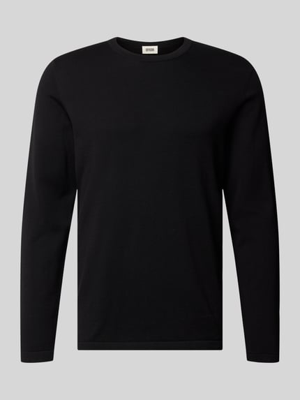 Slim Fit Langarmshirt reine Baumwolle Shop The Look MANNEQUINE