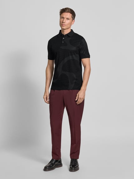 Emporio Armani Poloshirt mit kurzer Knopfleiste Black 1