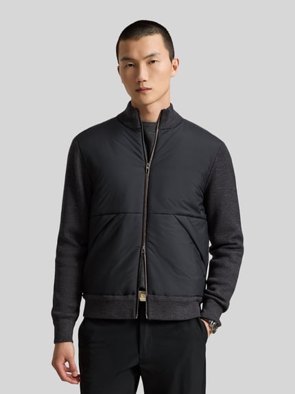 Polo Ralph Lauren Sweatjacke mit gestepptem Frontpanel Anthrazit 4