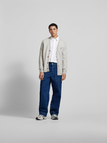 MAISON KITSUNÉ Jeansy z wpuszczanymi kieszeniami Jeansowy niebieski 1