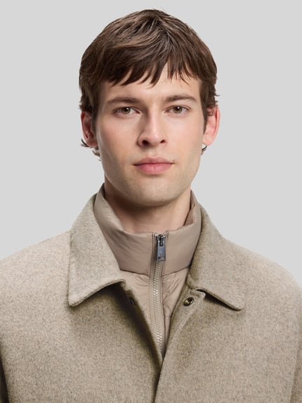 BOSS Hemdjacke mit gesteppter Front Modell 'C-Caron' Beige 3