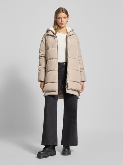ONLY Regular Fit Steppmantel mit Kapuze Modell 'KELLY' Mud 1