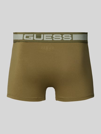 GUESS Trunks mit elastischem Logo-Bund im 3er-Pack Modell 'JOE' Oliv 3