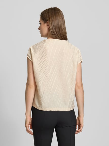 someday. T-shirt met structuurmotief, model 'Kilaja Resort' Zand - 5