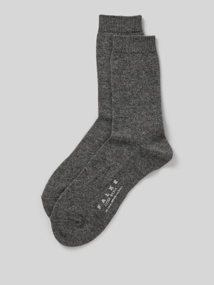 FALKE Socken mit hochwertigem Woll-Kaschmir-Mix Modell 'COSY WOOL' Hellgrau 1