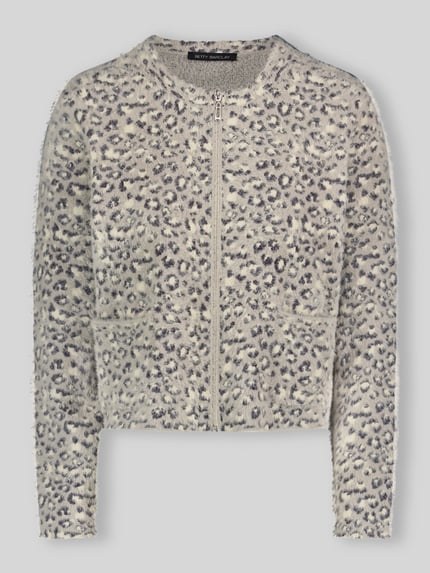 Betty Barclay Strickjacke mit Reißverschluss-Front Beige 2