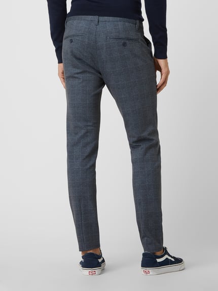 ONLY & SONS Tapered fit broek met stretch, model 'Mark' Marineblauw - 6
