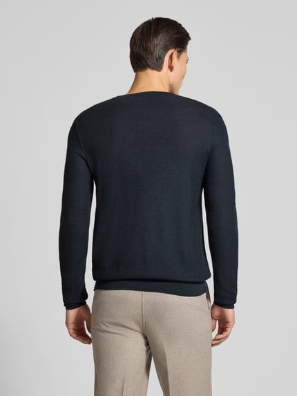 JOOP! COLLECTION Strickpullover aus Woll-Mix Modell 'Bennino' Marine 5