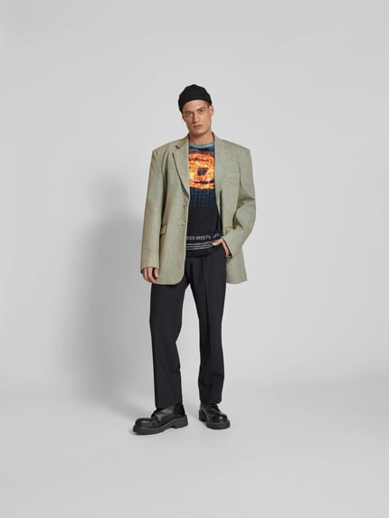 Diesel oversized t-shirt van puur katoen Donkergrijs - 1