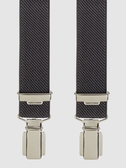 LLOYD Men's Belts Hosenträger in X-Form Dunkelgrau 1