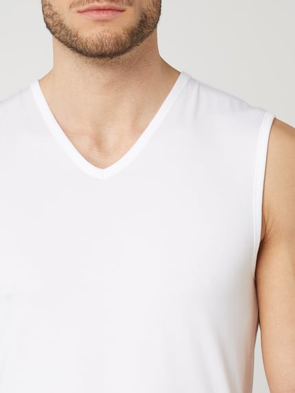 Mey Tanktop met stretch, model 'Muscle' Wit - 2