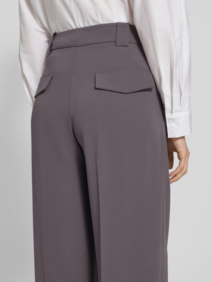 windsor. Wide Leg Stoffhose mit Bundfalten Purple 3