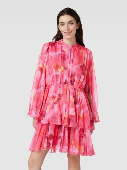 Lace & Beads Cocktailkleid mit floralem Print Pink 4