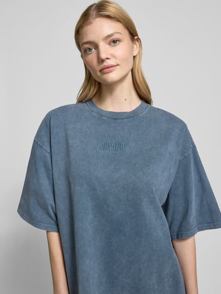 REVIEW Knielanges T-Shirt Kleid mit Rundhalsausschnitt Anthrazit 3