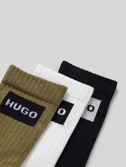HUGO Socken aus Baumwoll-Mix im 3er-Pack Oliv 2