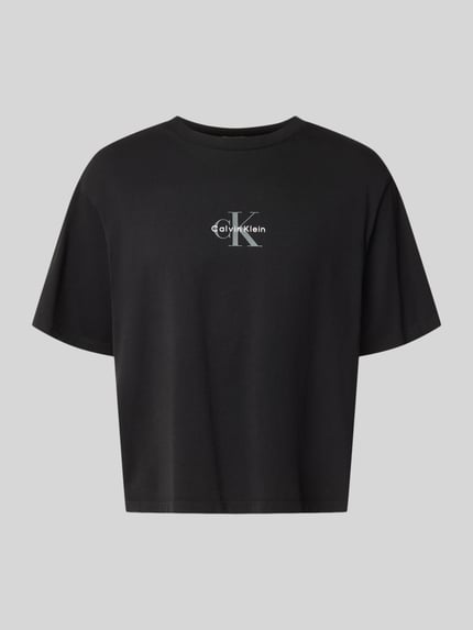 Calvin Klein Jeans relaxed fit T-shirt van puur katoen Zwart - 2