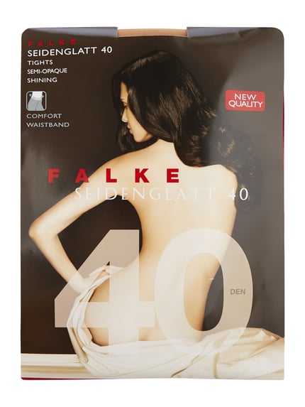 FALKE Strumpfhose mit transparentem Design Modell 'SEIDENGLATT'- 40 DEN Sand 3