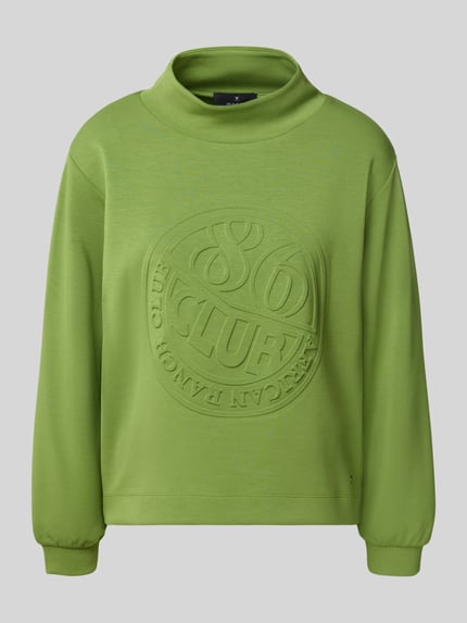 monari Sweatshirt met structuurmotief Lichtgroen - 2