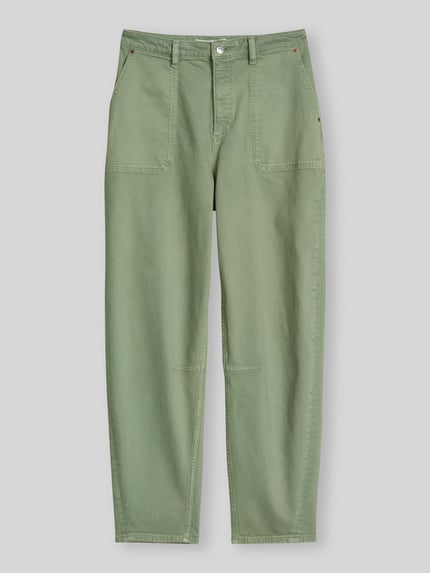 Marc O'Polo Jeansy o kroju barrel fit z mieszanki bawełny Jasnozielony 2