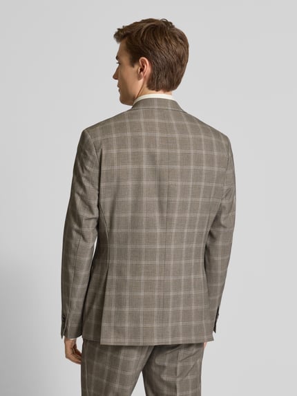 MCNEAL Slim Fit Sakko mit Reverskragen Mittelbraun 5