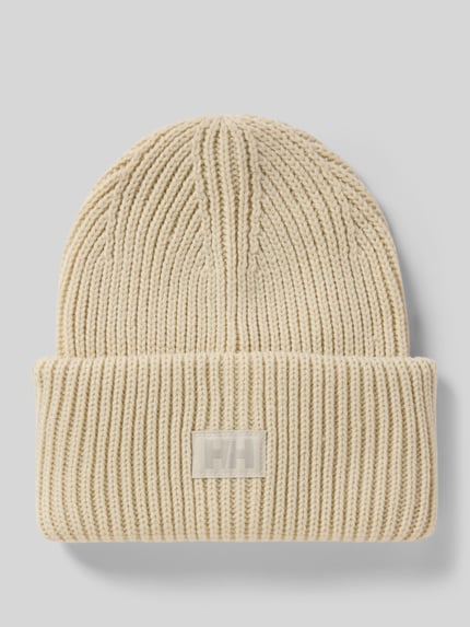 Helly Hansen Beanie met label-patch Ecru - 1