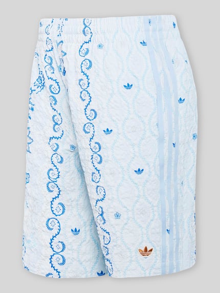 adidas Originals relaxed fit korte broek van seersucker Lichtblauw - 2
