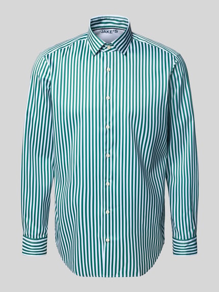 Jake*s Regular Fit Business-Hemd mit Kentkragen Gruen 2