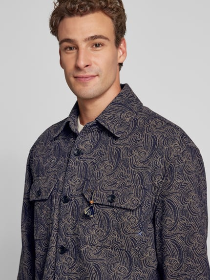 Scotch & Soda Regular Fit Hemdjacke mit Woll-Anteil Multi Stylebop 3