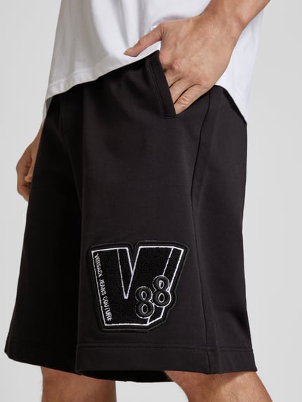 Versace Jeans Couture Sweatshorts mit elastischem Logo-Bund Black 3