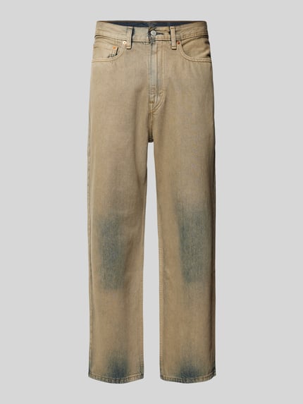 Levi's® Loose fit jeans in used look model '565' Middenbruin - 2