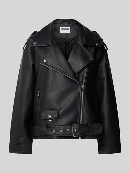 Bikerjack in leerlook, model 'PAULINA' Shop The Look MANNEQUINE