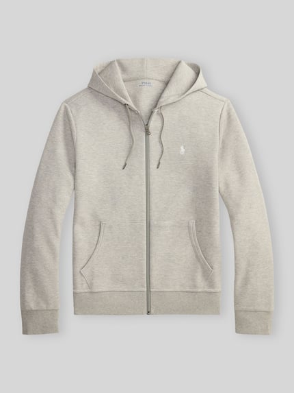 Polo Ralph Lauren Regular Fit Sweatjacke aus Baumwoll-Mix Dunkelgrau Melange 2