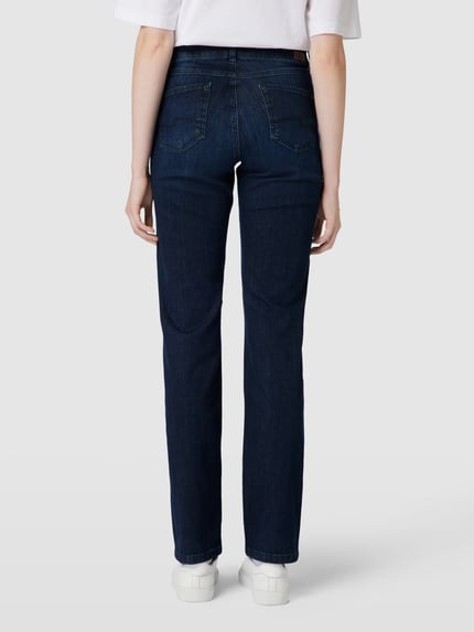 ANGELS Straight Fit Jeans mit Eingrifftaschen Modell 'Dolly' Marine 5