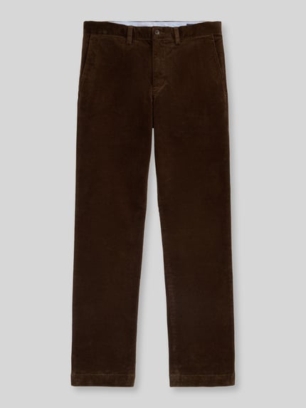Polo Ralph Lauren Straight Fit Cordhose aus Baumwoll-Mix Dunkelbraun Melange 2