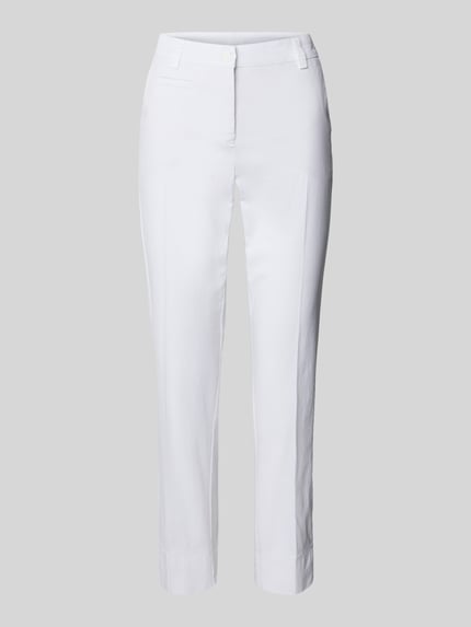 CAMBIO Skinny Fit Stoffhose mit Bügelfalten Modell 'STELLA' Offwhite 2