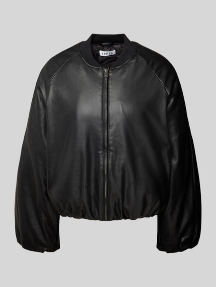 EDITED Bomberjacke in Leder-Optik Modell 'Rika' Black 2