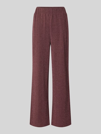 Schimmernde Hose mit elastischem Bund Modell 'NAREEN' Shop The Look MANNEQUINE
