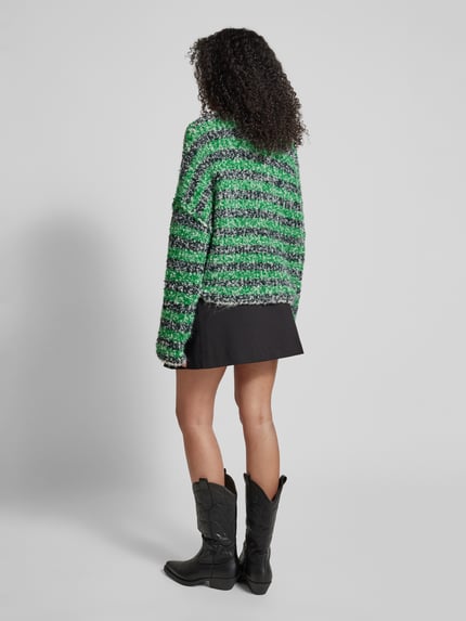 Jake*s Studio Woman Relaxed Fit Strickpullover mit Woll-Anteil Gruen 5